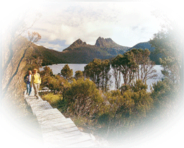 Cradle Mountain  with the courtesy of Tourism Tasmania
